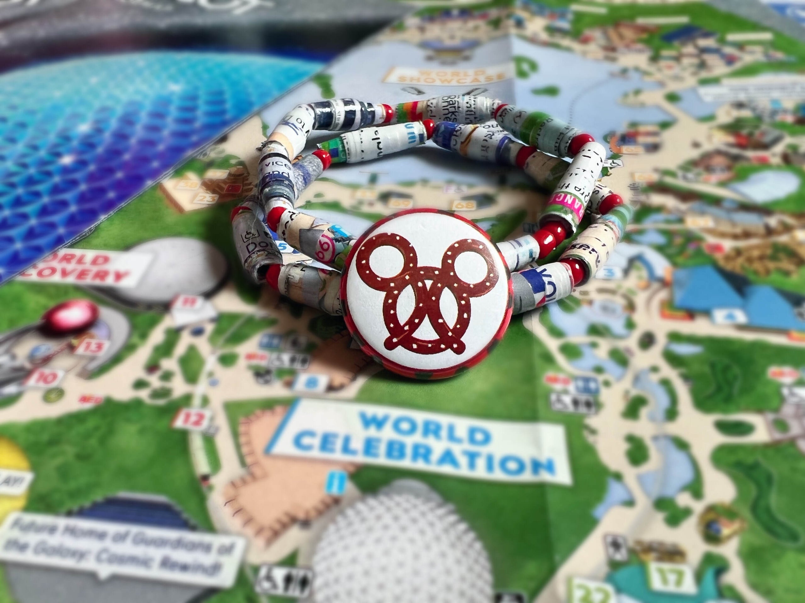 Mickey Pretzel Disney Map Bracelets | Mary's Magical Maps